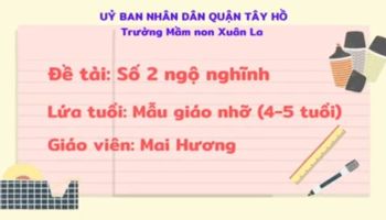 LQVT : Số 2- GV: Mai Hương